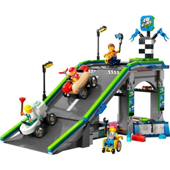 Bloco de Montar - City – Sem Limites: Rampa para Carros de Corrida - 436 peças - LEGO