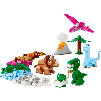 Bloco de Montar - Classic – Dinossauros Criativos - 450  peças - LEGO