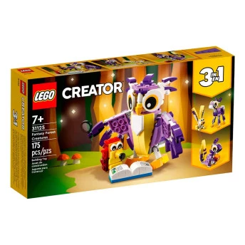 Bloco de Montar - Creator 3 em 1 – Criaturas da Floresta da Fantasia - 175  peças - LEGO