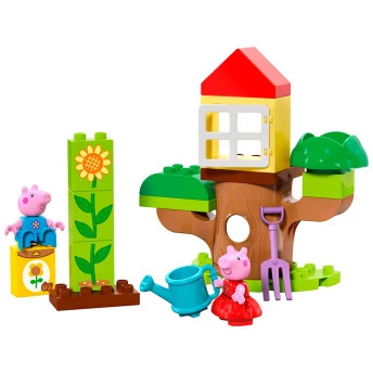Bloco de Montar - Duplo - Jardim e casa na árvore da Peppa Pig - 20 peças - LEGO