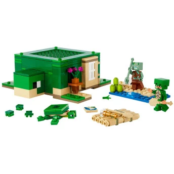 Bloco de Montar - Minecraft - A Casa Tartaruga de Praia - 234  peças - LEGO