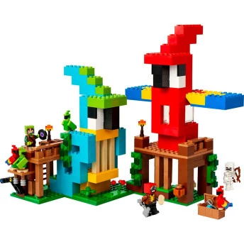 Bloco de Montar - Minecraft - As casas dos papagaios - 535 peças - LEGO