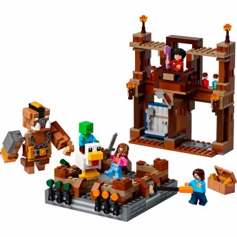 Bloco de Montar - Minecraft - Ringue de luta da mansão Woodland - 491 peças - LEGO