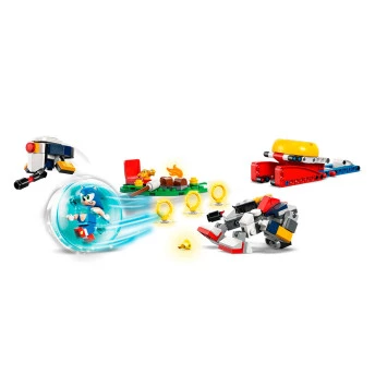 Bloco de Montar - Sonic the Hedgehog - Batalha na Fogueira do Sonic - 177 peças - LEGO