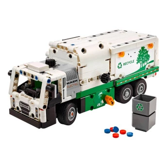 Bloco de Montar - TECHNIC – Caminhao de lixo Mack LR Eletric - 503  peças - LEGO