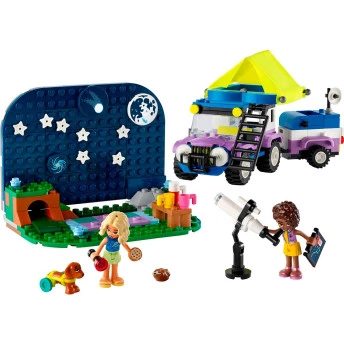 Inspire as crianças a criar constelações usando planetas e estrelas para decorar o cenário. O conjunto também vem com acessórios para ajudar as crianças a contar histórias de amizade, como canecas, biscoitos, biscoitos para cachorro, binóculos, lanterna, 
