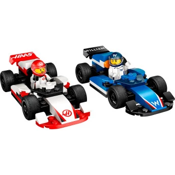 Bloco de Montar – Lego City – Carros da Williams Racing e Haas F1  - 92 peças - LEGO