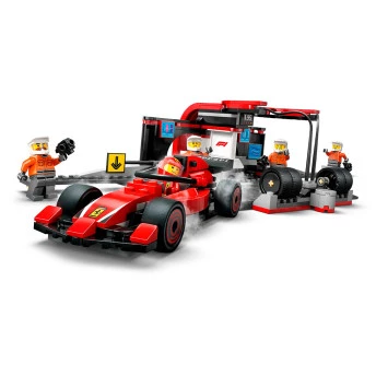 Bloco de Montar – Lego City – Pit Stop e equipe da F1® com carro Ferrari - 322 peças - LEGO