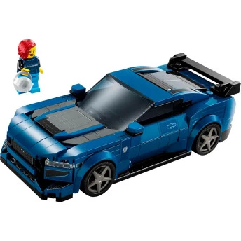 Bloco de Montar –Speed Champions – Carro Esportivo Ford Mustang Dark Horse - 344  peças - LEGO