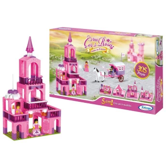 Blocos de Montar - Castelo da Princesa - 305 Peças - Xalingo 