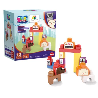 Blocos de Montar - Clínica Pet Blocolândia 13 Peças - Dismat