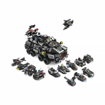 Blocos de Montar 12-1 Polícia - Cubic - 572 pçs - Multikids