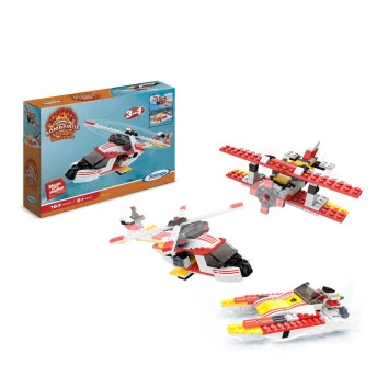 Blocos de Montar - 3 em 1 - Bombeiros - Resgate Marítimo - 164 pcs - Xalingo