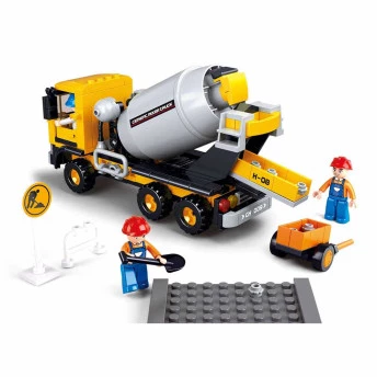 Blocos de Montar - Construção - Caminhão Betoneira - 248 pcs - Multikids