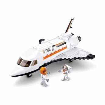 Blocos de Montar - Cubic - Space - Astronautas - Ônibus Espacial - 231 pcs - Multikids