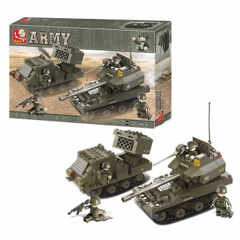 Blocos de Montar - Exército - Esquadrão Anti-Bomba - 403 pcs - Multikids