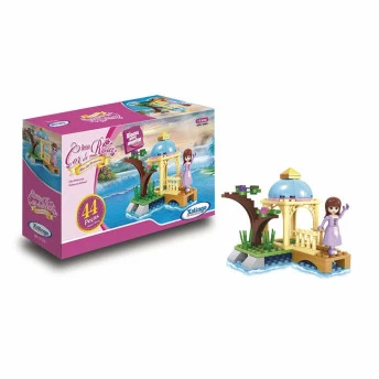 Blocos de Montar - Reino Cor de Rosa - Ilha da Princesa - 44 peças - Xalingo