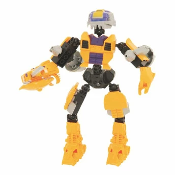 Blocos de Montar - Robô Guerreiro - Yellow Armor - 57 peças - Xalingo