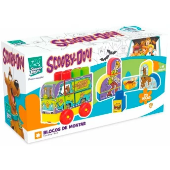 Blocos de Montar - Scooby-Doo - Máquina do Mistério - 20 peças - Super Toys