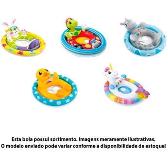 Boia Infantil Inflável - Baby Bote - Minha Primeira Boia - Sortido - INTEX
