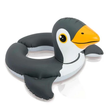 Boia Infantil Inflável - Boia com Cabeça Zoo - Média - Pinguim - INTEX