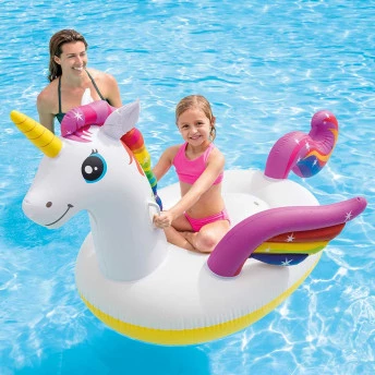 Boia Infantil Inflável - Bote Unicórnio Flutuante - INTEX