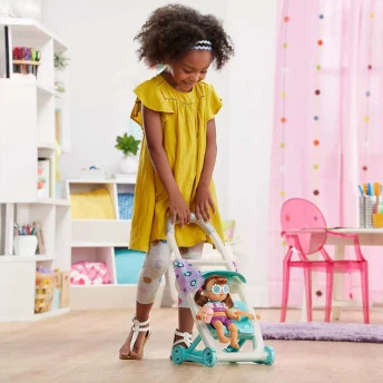 Boneca Baby Alive - Littles com Carrinho de Bebê Boneca - Morena - Hasbro