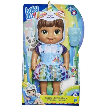 Boneca Baby Alive Tinycorn - Unicórnio Panda - Morena - Hasbro
