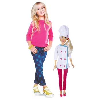 Boneca Barbie 70 cm - Barbie Profissões Chef de Cozinha - Pupee