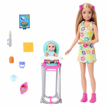 Boneca - Barbie Skipper Babysitters - Cadeirinha - Mattel