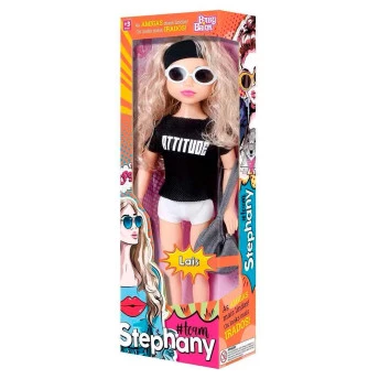 Boneca Articulada - 55 cm - Team Stephany - Lais - Baby Brink