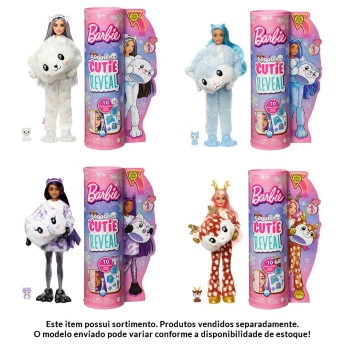 Boneca Articulada - Barbie Cutie Reveal - Inverno - Sortida - Mattel