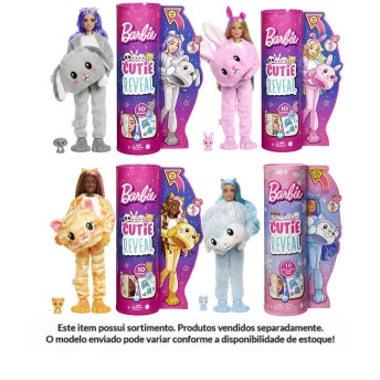 Boneca Articulada - Barbie Cutie Reveal - Sortida - Mattel