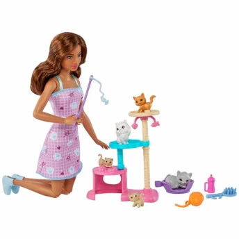 Boneca Articulada - Barbie Pets - Condomínio de Gatinhos - Mattel