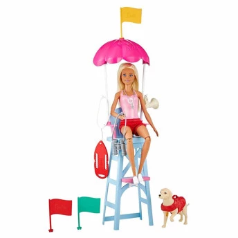Boneca Articulada - Barbie Profissões - Salva-vidas - Loira - Mattel