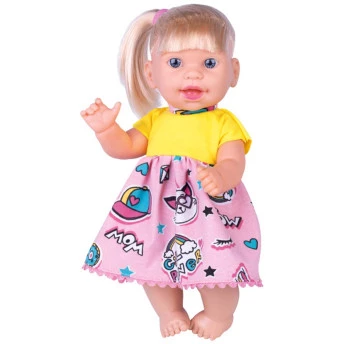 Boneca de Vinil - 31 cm - Eloah - Loira - Super Toys