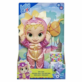 Boneca Baby Alive - Dino Cuties - Bebessauro - Tricerátops - Hasbro