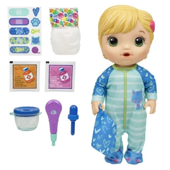 Boneca Baby Alive Aprendendo a Cuidar - Loira - Gatinho - Hasbro