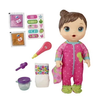 Boneca Baby Alive Aprendendo a Cuidar - Morena - Dinossauro - Hasbro