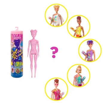 Boneca Barbie Estilo Surpresa - Color Reveal - Areia e Sol - 7 Surpresas - Mattel