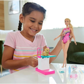 Boneca Articulada - Barbie Dreamhouse Adventures - Barbie Nadadora - Mattel