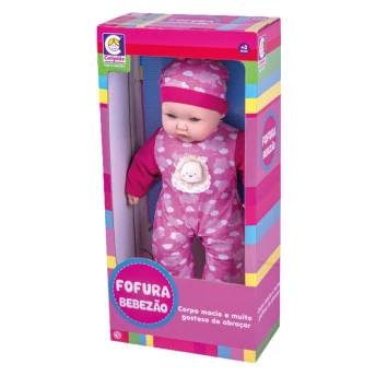 Boneca Bebê - 63 cm - Fofura Bebezão - Menina - Cotiplás