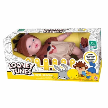 Boneca Bebê - Reborn Looney Tunes - Taz Mania - Super Toys