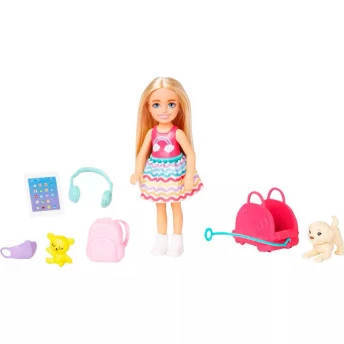 Boneca com Acessórios - Barbie Chelsea - Viajante - Mattel
