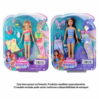 Boneca com Acessórios - Barbie Mermaid Power - Sortida - Mattel