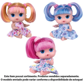 Boneca com Acessórios - 18 cm - Cot Surprise - Sortido - Cotiplás
