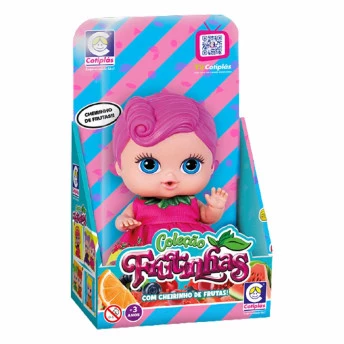 Boneca com Cheirinho - 18 cm - Frutinhas - Groselha - Cotiplás