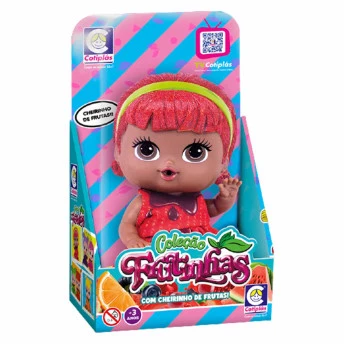 Boneca com Cheirinho - 18 cm - Frutinhas - Morango com Chocolate - Cotiplás