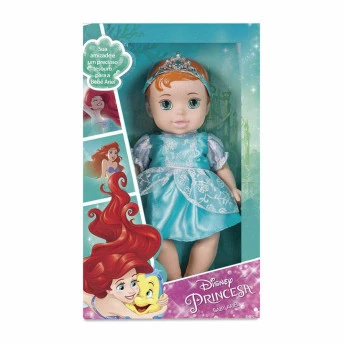 Boneca de Vinil - 30 cm - Baby Princesas Disney Luxo - Ariel - Mimo Toys