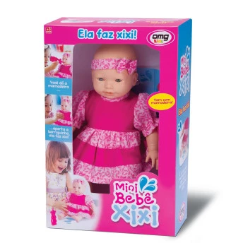 Boneca de Vinil - 33 cm - Mini Bebê Xixi - OMG Kids